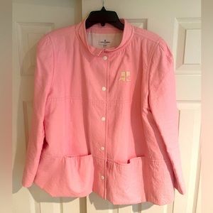 courrèges paris 19070’s bubblegum pink vinyl mod jacket